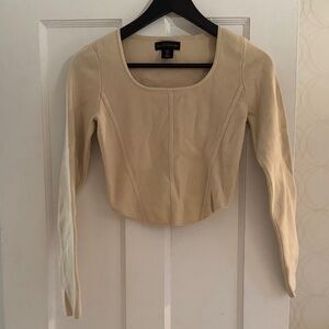 House of Harlow 1960 Tan Crop Top